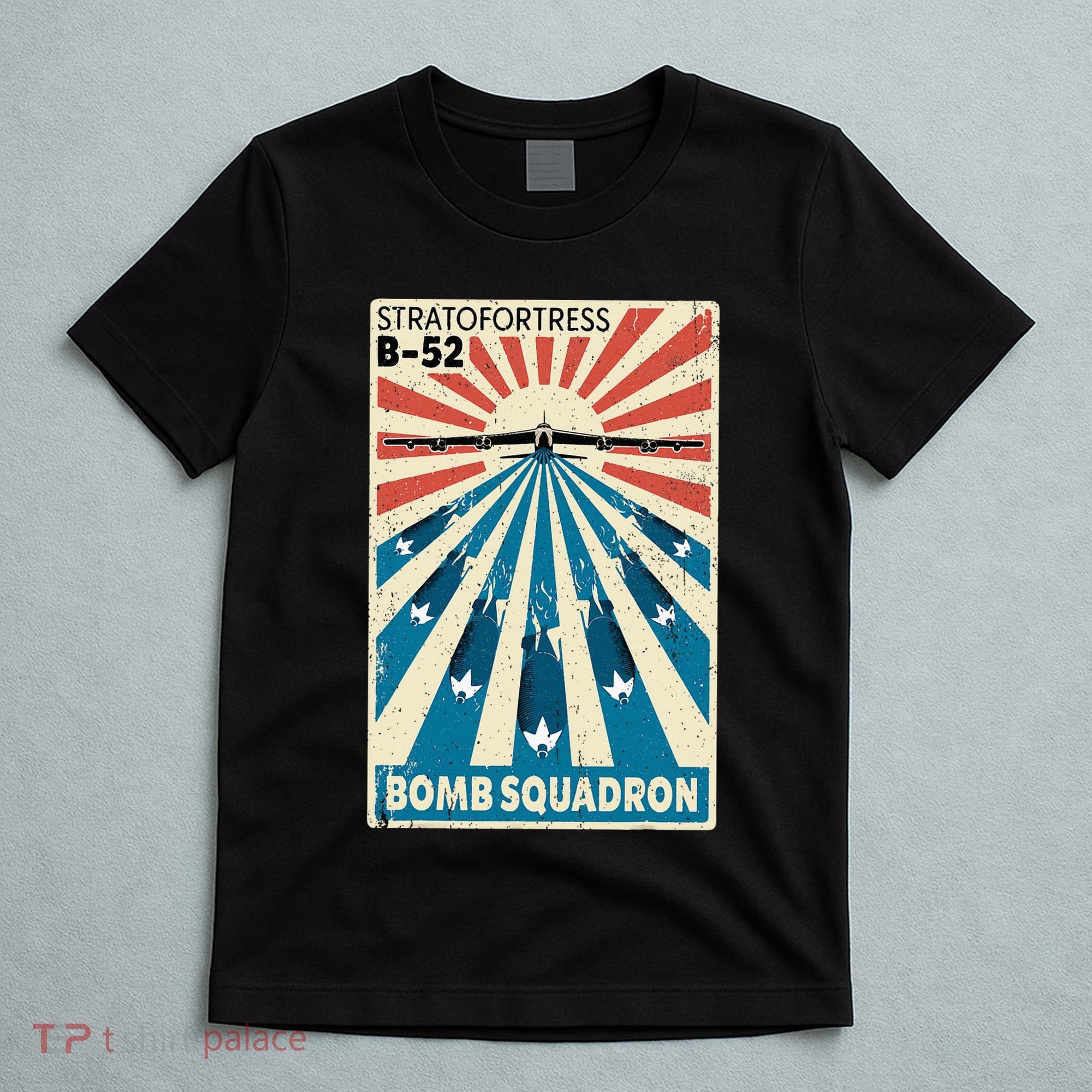 B52 Stratofortress Bomber Vintage Bomb Squadron Poster T-Shirt