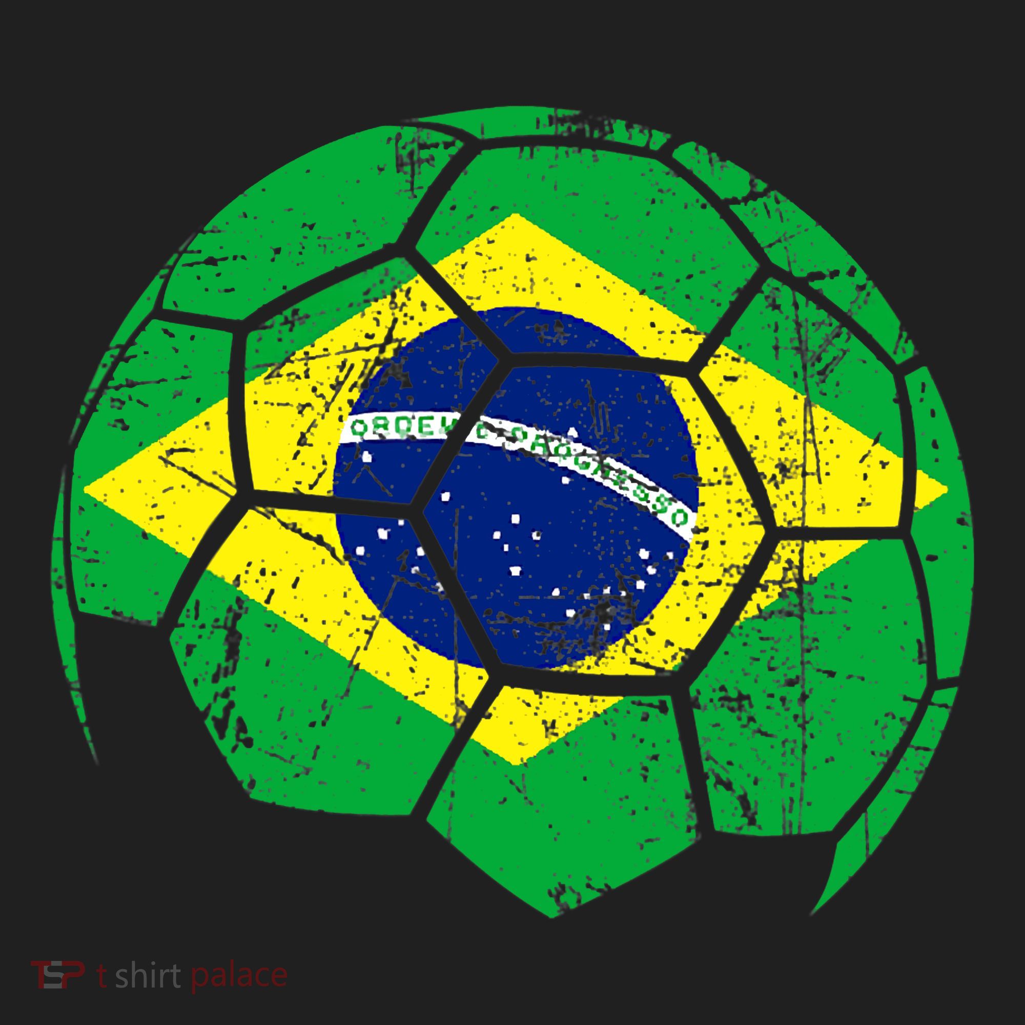 Brazil Soccer Ball Flag Jersey Tumbler