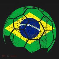 Brazil Soccer Ball Flag Jersey Ornament thumb 1
