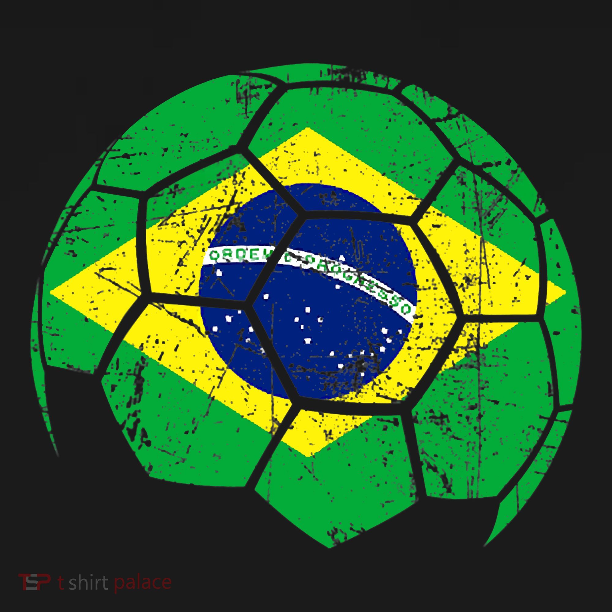 Brazil Soccer Ball Flag Jersey Ornament