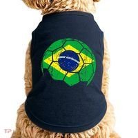 Brazil Soccer Ball Flag Jersey Doggie Tank thumb 0