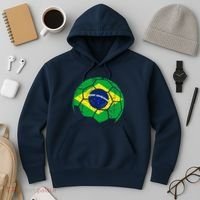 Brazil Soccer Ball Flag Jersey Hoodie thumb 3