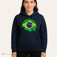 Brazil Soccer Ball Flag Jersey Hoodie thumb 5