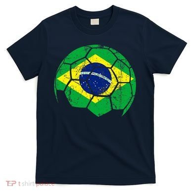 Brazil Soccer Ball Flag Jersey T-Shirt