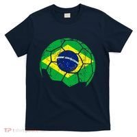 Brazil Soccer Ball Flag Jersey T-Shirt thumb 0