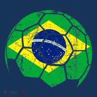 Brazil Soccer Ball Flag Jersey Women's Hoodie thumb 2