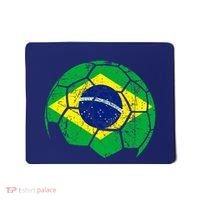 Brazil Soccer Ball Flag Jersey Mousepad thumb 0