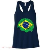 Brazil Soccer Ball Flag Jersey Women's Tank Top thumb 0