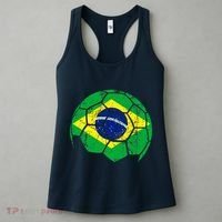 Brazil Soccer Ball Flag Jersey Women's Tank Top thumb 3