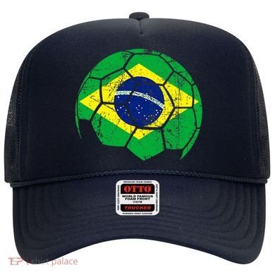 Brazil Soccer Ball Flag Jersey Hat