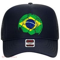 Brazil Soccer Ball Flag Jersey Hat thumb 0