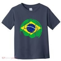 Brazil Soccer Ball Flag Jersey Toddler T-Shirt thumb 0