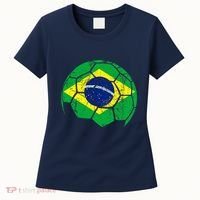 Brazil Soccer Ball Flag Jersey Women's T-Shirt thumb 0