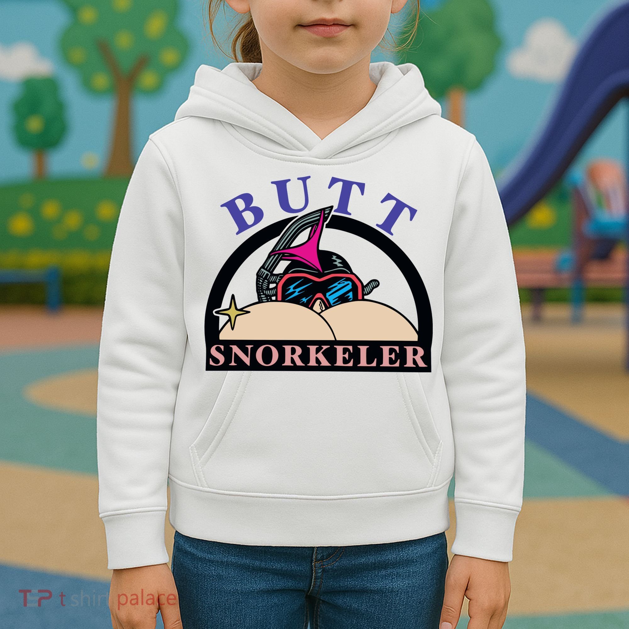 Butt Snorkeler Kids Hoodie