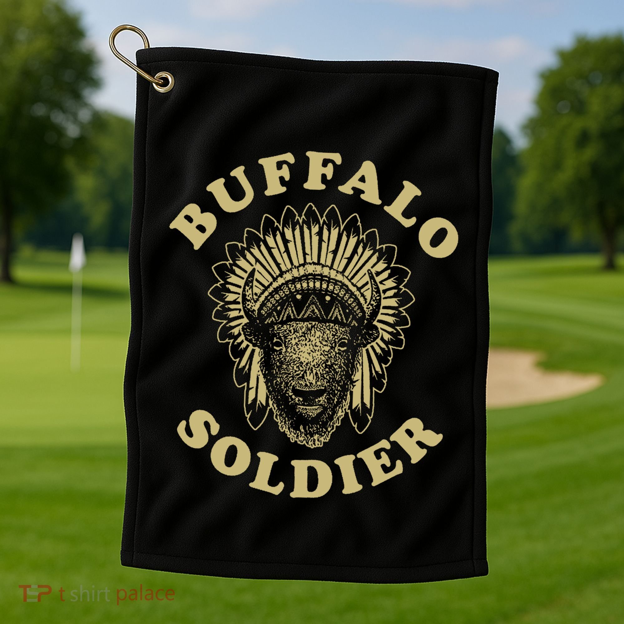 Buffalo Soldier Golf Towel