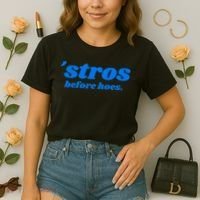 Baseball Stros Before Hoes Houston Comfort Colors Boxy T-Shirt thumb 2