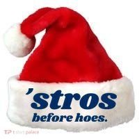 Baseball Stros Before Hoes Houston Santa Hat thumb 0