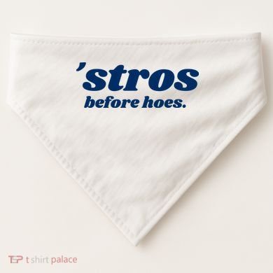 Baseball Stros Before Hoes Houston USA-Made Doggie Bandana