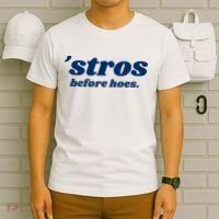 Baseball Stros Before Hoes Houston T-Shirt thumb 6
