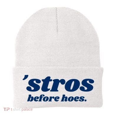 Baseball Stros Before Hoes Houston Beanie