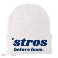 Baseball Stros Before Hoes Houston Beanie thumb 0