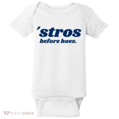 Baseball Stros Before Hoes Houston Baby Bodysuit