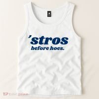Baseball Stros Before Hoes Houston Tank Top thumb 2