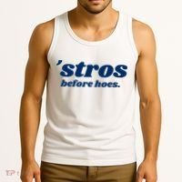 Baseball Stros Before Hoes Houston Tank Top thumb 3