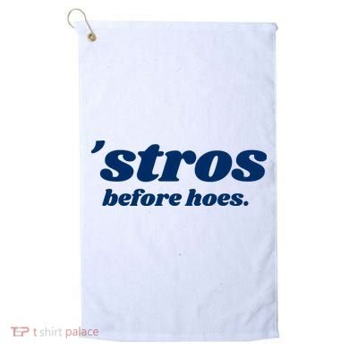Baseball Stros Before Hoes Houston Golf Towel