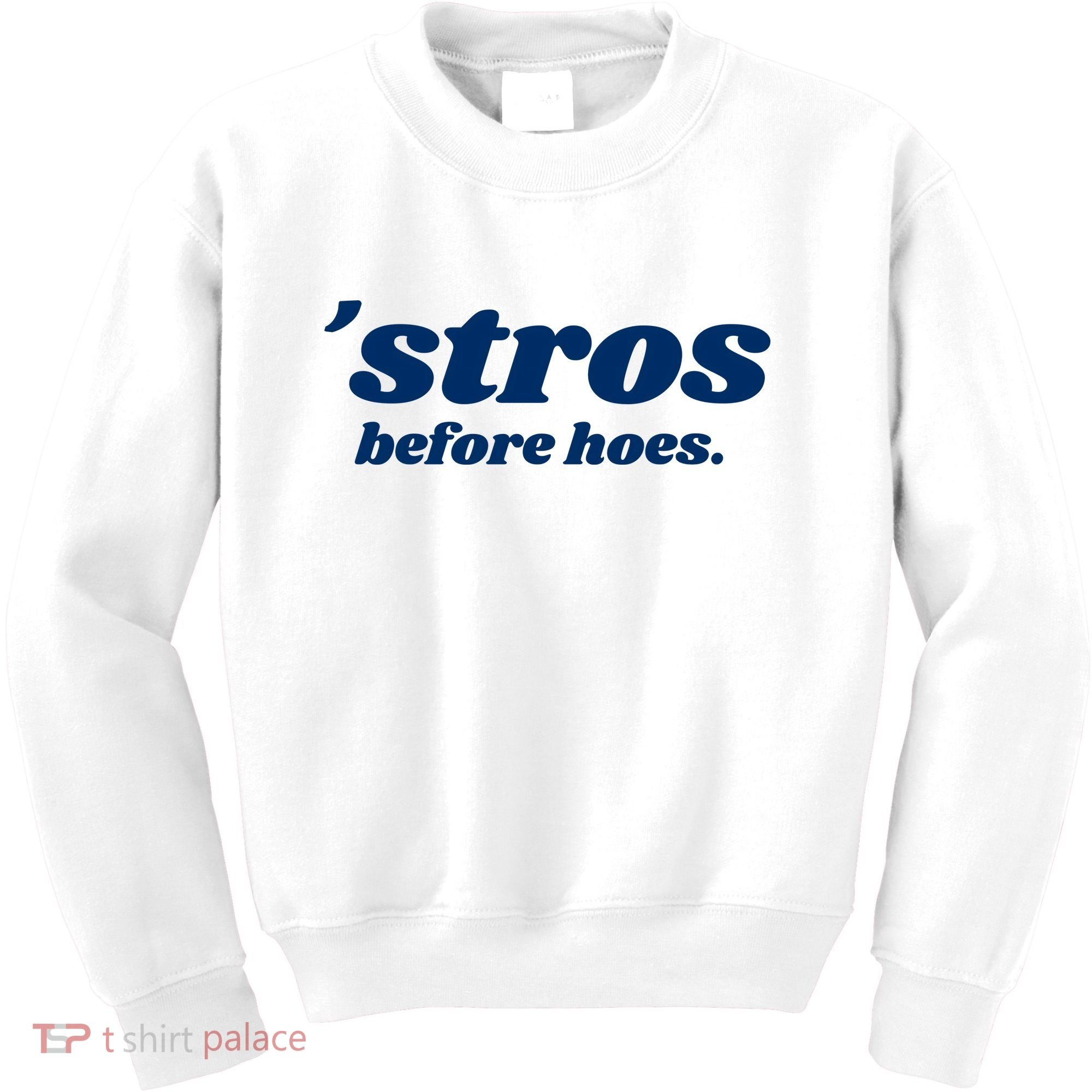 Baseball Stros Before Hoes Houston Kids Sweatshirt