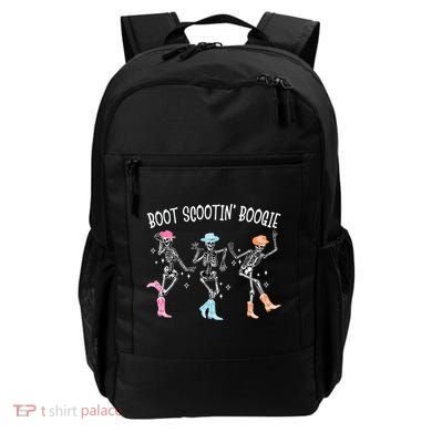 Boot Scootin Boogie Retro Western Skeleton Dancing Cow Gift Backpack