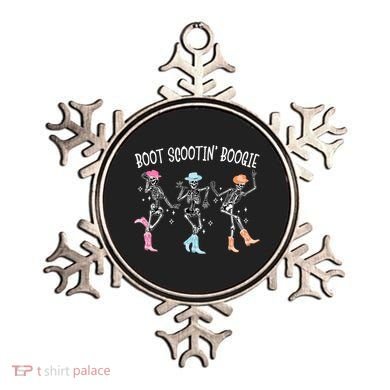 Boot Scootin Boogie Retro Western Skeleton Dancing Cow Gift Ornament