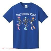 Boot Scootin Boogie Retro Western Skeleton Dancing Cow Gift Kids T-Shirt thumb 0