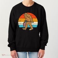 Bigfoot Sasquatch Bbq Retro Barbecue Grilling Women's Sweatshirt thumb 0