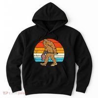 Bigfoot Sasquatch Bbq Retro Barbecue Grilling Hoodie thumb 0