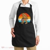Bigfoot Sasquatch Bbq Retro Barbecue Grilling Apron thumb 2