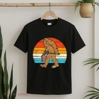 Bigfoot Sasquatch Bbq Retro Barbecue Grilling T-Shirt thumb 2