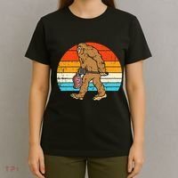 Bigfoot Sasquatch Bbq Retro Barbecue Grilling T-Shirt thumb 4