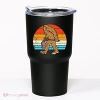 Bigfoot Sasquatch Bbq Retro Barbecue Grilling Tumbler thumb 0