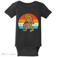Bigfoot Sasquatch Bbq Retro Barbecue Grilling Baby Bodysuit thumb 0