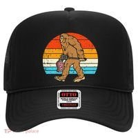 Bigfoot Sasquatch Bbq Retro Barbecue Grilling Hat thumb 0