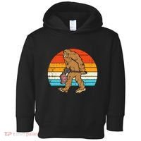 Bigfoot Sasquatch Bbq Retro Barbecue Grilling Toddler Hoodie thumb 0