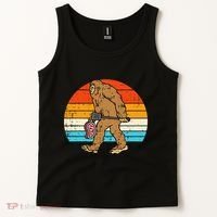 Bigfoot Sasquatch Bbq Retro Barbecue Grilling Tank Top thumb 2