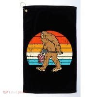 Bigfoot Sasquatch Bbq Retro Barbecue Grilling Golf Towel thumb 0