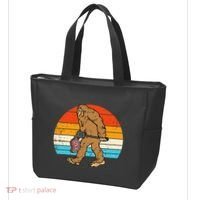 Bigfoot Sasquatch Bbq Retro Barbecue Grilling Tote Bag thumb 3