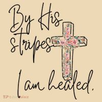 Bible Scripture By His Stripes I am Healed Easter Tote Bag thumb 4