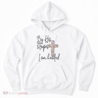 Bible Scripture By His Stripes I am Healed Easter Hoodie thumb 0