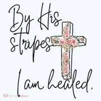 Bible Scripture By His Stripes I am Healed Easter Tumbler thumb 3