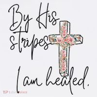 Bible Scripture By His Stripes I am Healed Easter Ornament thumb 1