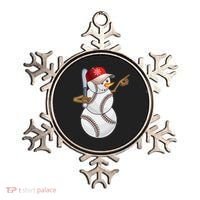 Baseball Snowman Balls Baseball Hat Snow Christmas Ornament thumb 0